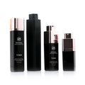 Luxury 15ml 30ml 50ml Cosmetic Packaging Plastic Bottle New Style Airless Bottle Oil Black square Pump Spray Bottle
