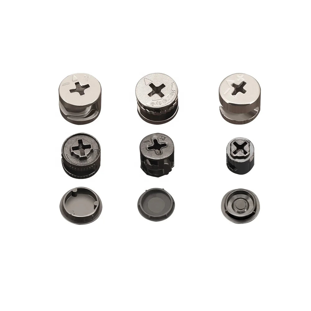 Zuogang Customized Cabinets Connectors Zinc Alloy Screws Eccentric Cams Mental Fitting Joint Connector