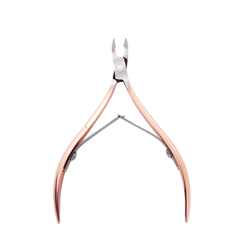 Stainless Steel Rose Gold Nail Cuticle Scissor for Professional Salon Use or Home Use