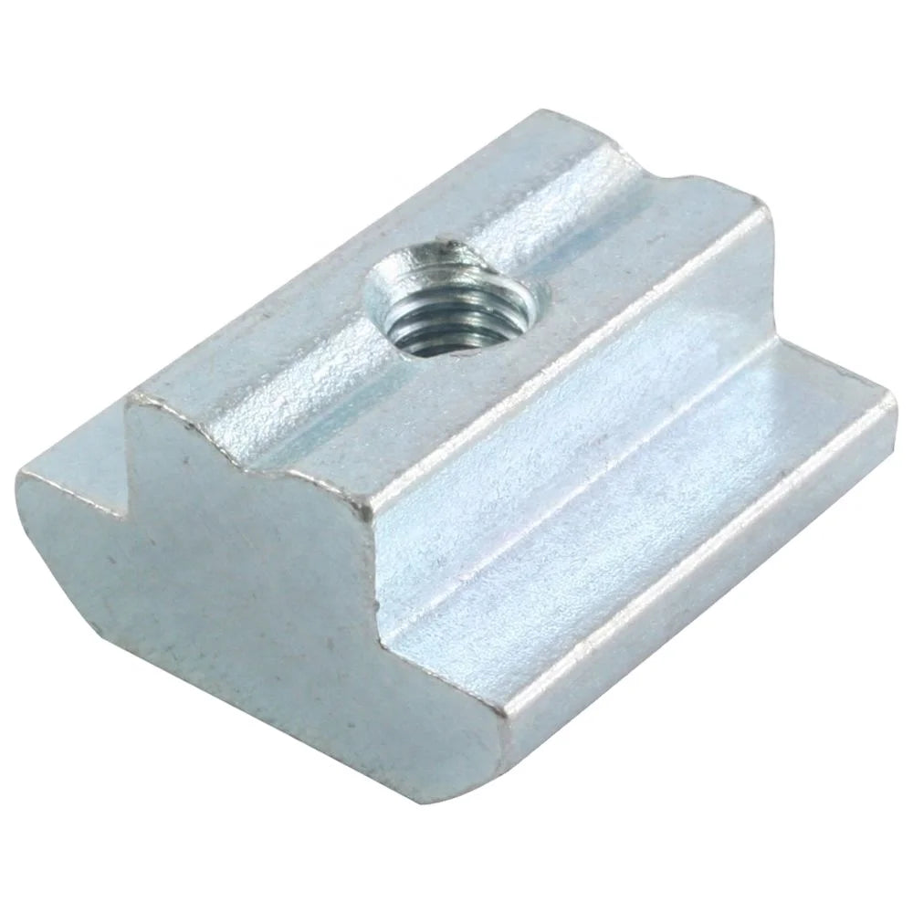 M3 M4 M5 M6 M8 M10 Block Slot T Sliding Nuts Nickel Plated & Polished for Aluminum Profile in Mining Applications