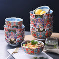 Manufacturer Wholesale Custom 5-7 Inch Round Porcelain Soup Rice Noodle Fruit Bowl Sets for Restaurant Hotel Home Use