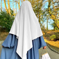 One Layer Chiffon Khimar Hijab for Prayer Femme Musulmane Dress for Adults Winter Spring Summer Autumn Polyester for All Seasons