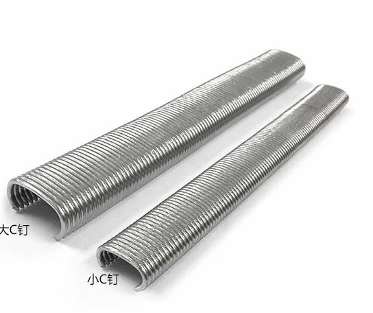 C17 C24 C45 304 316 Stainless Steel Hog Ring C Ring 616SS50 SR8 P7 for Cage 16 Gauge Hog Ring Sofa Mattress