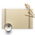 Wholesale Hot Sale OEM PVC Scald-Proof Anti-slip Nordic Style Weave Table Mat  Dinner Set Placemat Foldable Dish Mat