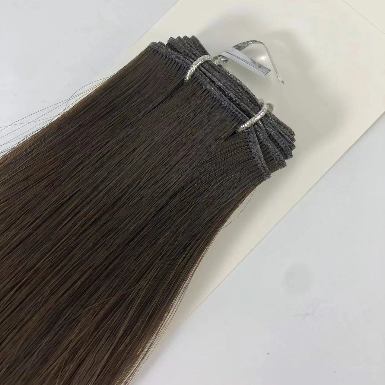 High Quality Genius Weft Hair Products Hand Drawn Weave Human Hair  Extensions Black Straight