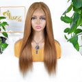 Pre Plucked Silky Bone Straight Brazilian Human Hair Wig #30 Color hd 4*4 Swiss hd Lace Frontal Hair Wigs for Black Women Vendor