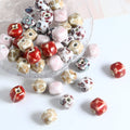 Wholesale 10mm Colorful Ceramic Charms Handmade Irregular Square Loose Beads Beaded for DIY Jewelry Making Accessories