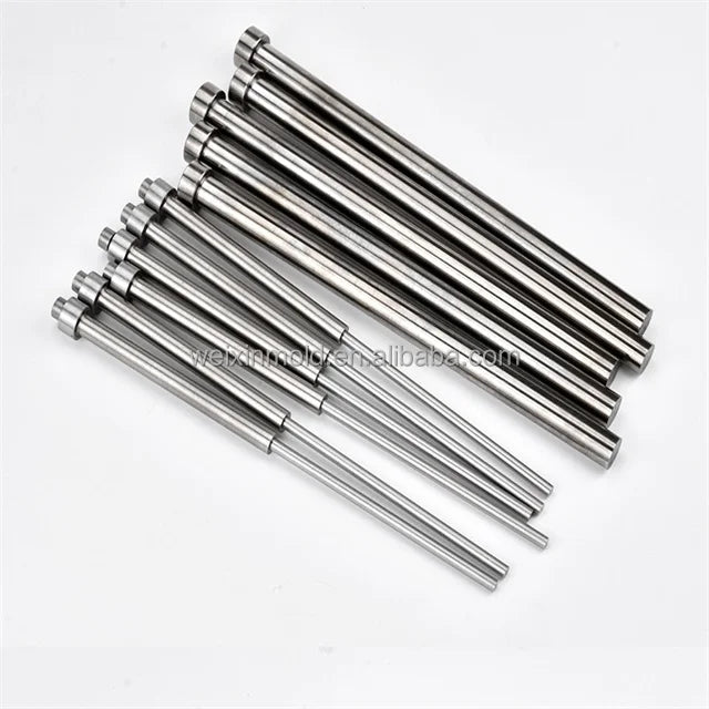 HASCO 1.2344 SKD61 Nitrided Straight Ejector Pins DIN1530 Compliant for Plastic Injection Molding Moulds