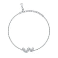925 Silver Women High Grade Fashion Dainty Bracelet Jewelry AAA Zircon Charm Bracelet