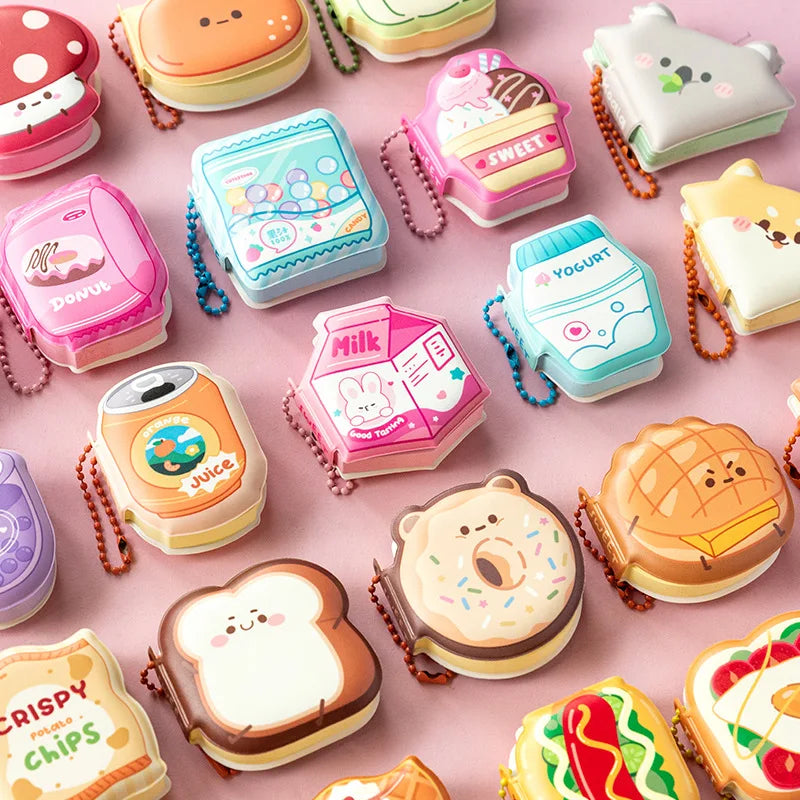Cute Cartoon Portable Mini Notebook Decompress Relief Sticky Notes Students Portable Preparation Sticky Notes