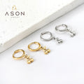 Ason High Quality Waterproof Stainless Steel Fruit Earrings Cute Hyposensitivity 18K Gold Plating Cherry Hoop Earrings for Women