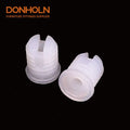 CN3287 Modern Home Office Customized Wardrobe Board Screw Nuts White Nylon Connector for Hinge
