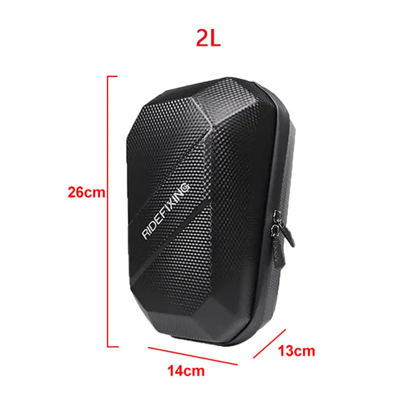 New Image EU Warehouse Waterproof 3L&2L EVA Hard Shell Storage Bag Handlebar Front Hanging Bag for E-Scooter/Bicycle Parts