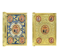 HT Church Manufacture Orthodox Catholic Religion Products Gold Plated Gospel Cover Believers and Prayers Bible Cover