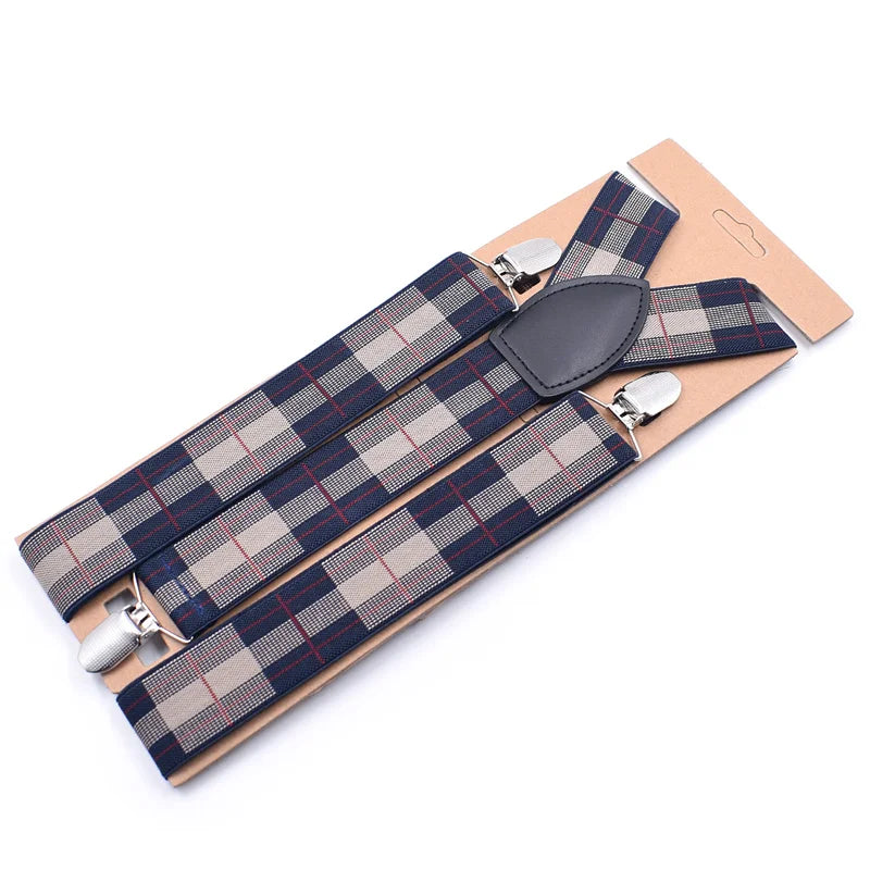 Hot Sale Mens Multi Color Polka Dot and Stripe Pattern Suspenders