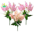UV Resistant Plastic Artificial Wisteria Hyacinth Flowers Bouquets Home Decor Garden Fence for Restaurant for Indoor Outdoor Use