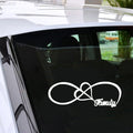 Family Infinity Symbol Vinyl Sticker Car Window Laptop Removable Art Decals Vinyl Sticker Gift Die Cut Decals Latop Window Glass