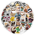 60PCS Waterproof funny smoker gift smoking sticker sheet
