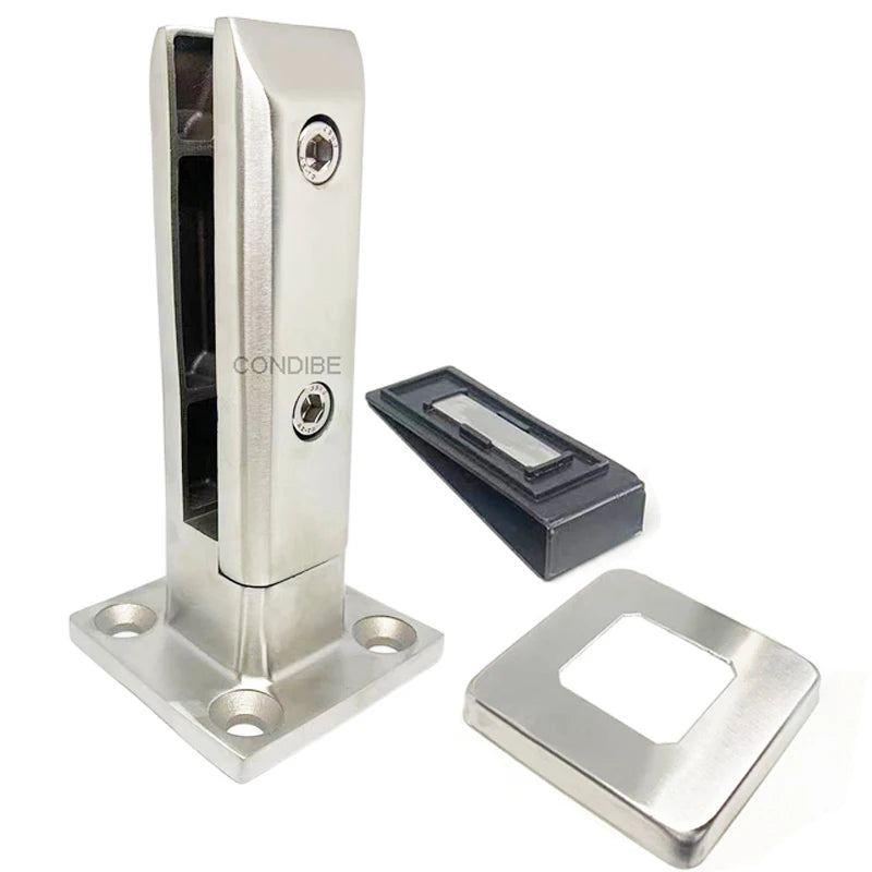 Condibe Frameless Glass Fence 195mm Satin Finish Spigot Fitting