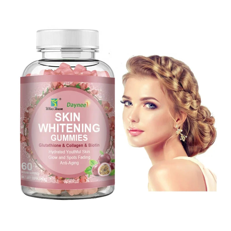 Private Label Skin Whitening Gummies OEM Soft Candy Advanced Healthy L-glutathione Collagen Gummies Skin Whitening