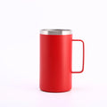 Double Wall Stainless Steel Travel Tumbler/Cup/Thermos Classic Design With Handle and Lid for Coffee