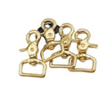 Solid Brass Trigger Clip Swivel Lobster Clasps Buckle Snap Hook with Carton Box for Leather/Bag/Belt/Dog Leashes