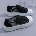 Lace Breathable White Shoes Women's Summer New Korean Version Mesh Women's Flat Shoes