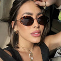 Small Frame Personalized Elegant Oval Retro Premium Sunglasses