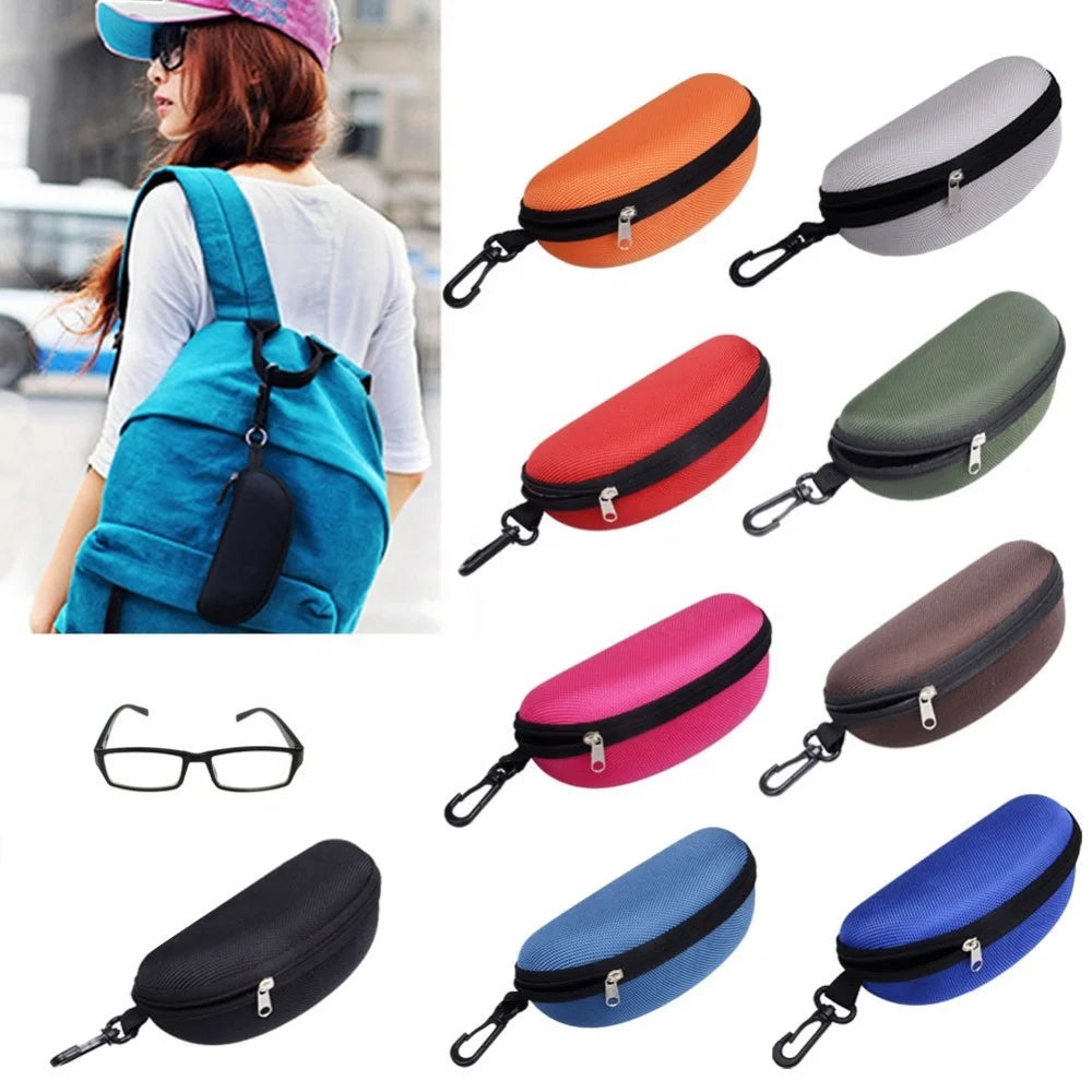 Factory Price Eyewear Cases Sunglasses Reading Glasses Carry Bag Hard Zipper Box Travel Pack Pouch Case Eye Contacts Case