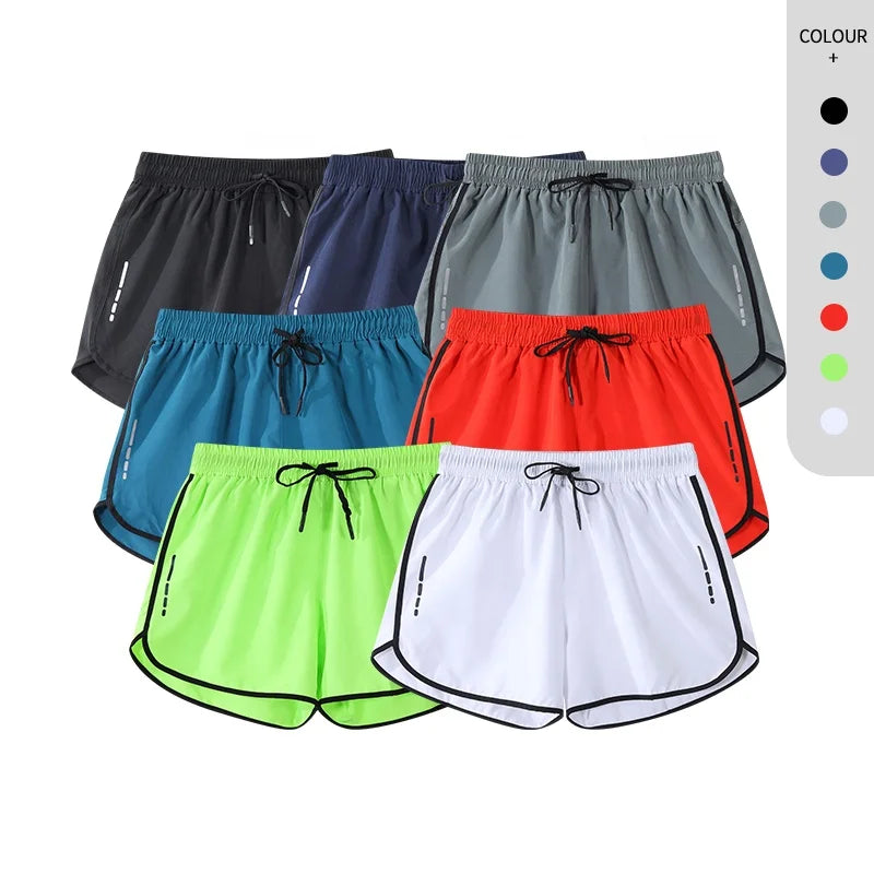 Custom Workout Multiple Colors Reflective Design Running Training Quick Dry Fitness Men Shorts