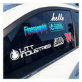 Weatherproof Vehicle Vinyl Transfer Anime Car Decals Custom Die Cut Logo Window Stickers Windshield Car Decals