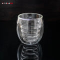 New Arrive Durable Double Walled Perfect for Coffee Thermal Proof Glass Cup
