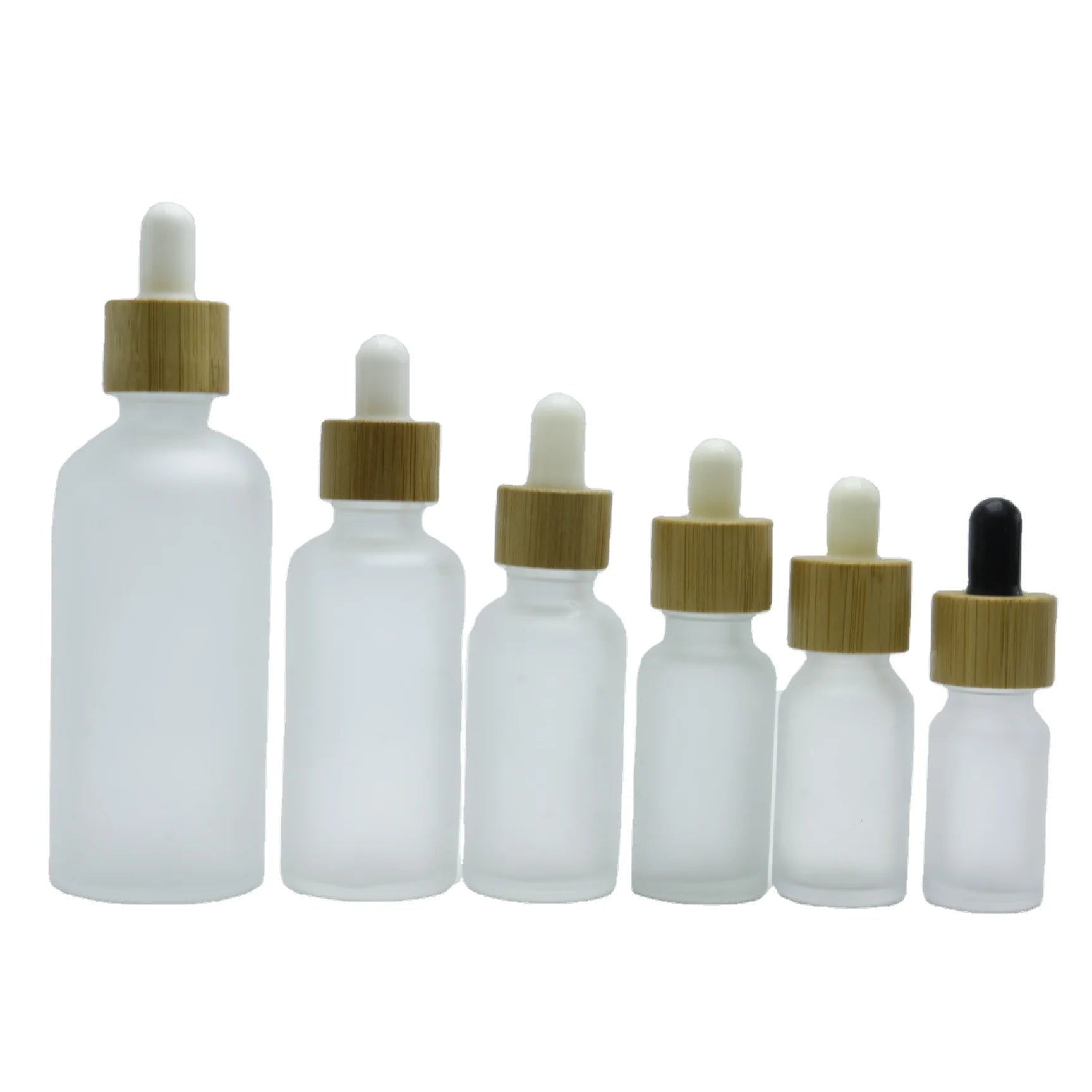 5ml 10ml 15ml 20ml 30ml 50ml 100ml Transparent Matte Skin Care Essence Glass Essential Oil Bottle Rubber Dropper