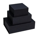 Custom Luxury Black Flip Magnetic Gift Box Large Magnet Lid Full Rigid for Nail Polish Oil Cheap Price Includes Embossing