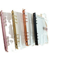 Wholesale Custom Leather Buckle PVC Transparent Loose-leaf Notebook Shell Removable A5 A6 Budget Binder Shell