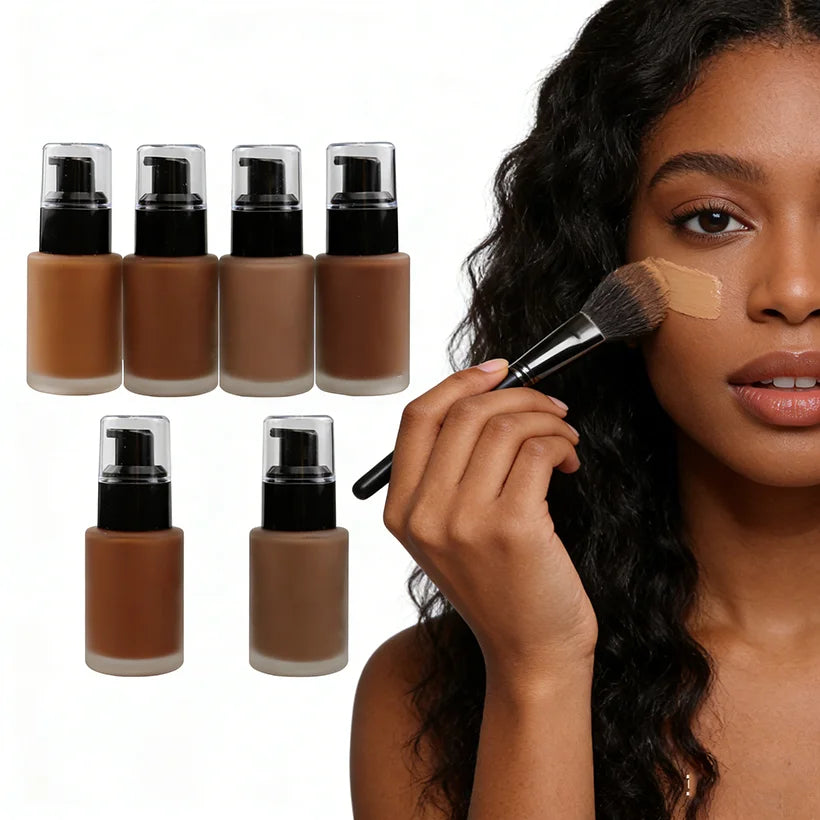 Best Sale High Quality 12 Colors Liquid Foundation Good Coverage No Brand Foundation Liquid Makeup
