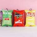 Durable Pet Toys New Arrivals Interactive Dog Chew Toy Oxford Potato Chips Bite Resistant Durable Teething Dog Squeaky Toy