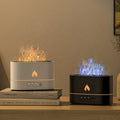 Essential Oil Ultrasonic Aromatherapy Flame Humidifier with USB Power Portable Household Fire Aroma Diffuser