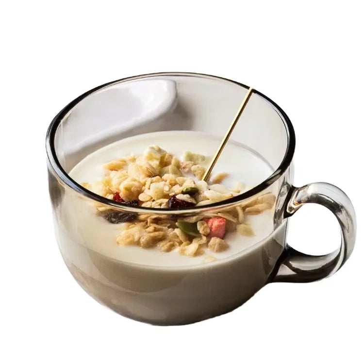 France ARC Luminarc P9354 500ML Clear Tempered Glass Mug Glass Cup Heat-resistant Milk Water Yogurt Cereal Cup to Go