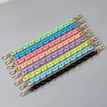 Meetee B-C197 Multi-color One Shoulder Fashion Cross Body Chain Strap Resin Acrylic Candy Color Mobile Phone Chain