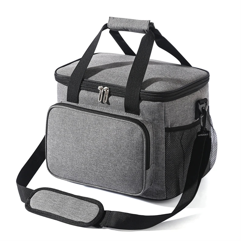 Custom Hot Sell Takeaway Insulation Bags Large Capacity Waterproof Durable Bag 300D Polyester Insulated Cooler Lunch Bag
