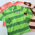 Custom Embroidery Logo High Quality Wholesale Plus Size Anti-Bacterial Breathable Solid Striped Cotton Rugby Jumper Knit for