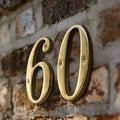 4 Inch. 10cm Solid Brass Letters Modern House Number Door Numbers Mailbox Numbers