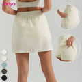 Janya New Arrival Female Fitness Exercise Wear Fake-two Outdoor Gym Skirt Loose High Waist Two in One Hidden Pocket Tennis Skirt