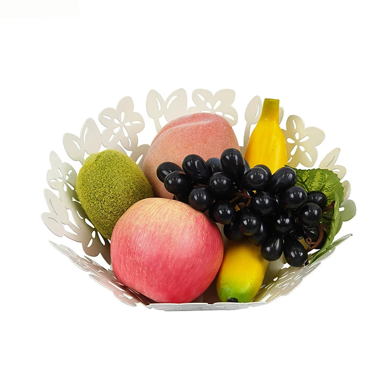 Factory Wholesale Price Table Decorations Metal Fruit Bowl Stylish Iron Eco-Friendly Modern Simple Kitchen Storage