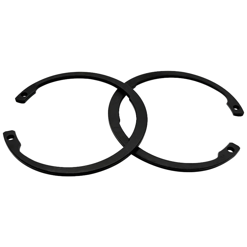 DIN472 Durable Custom Black Steel Internal Circlips Retaining Rings 47-54 HRC Hardness M12-M20 Specifications Heavy Industry Use