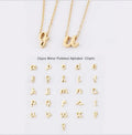 Jewelry New Design 26 Letter Gold Silver Stainless Steel 18inch Beauty Collarbone Chains Pendant Necklaces for Girls