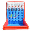 New Design Inflatable Basketball Connect 4 Shots Game for Team Building Party Rentals Big Shoot Four Game for Kids Adults Play