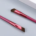 OEM Customizable Logo 4D Hair Stroke Brow Stamp Cosmetic Brush Makeup Flat Angled Side Square Multi Function Eyebrow Brush
