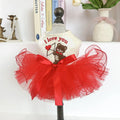 Lovely Luxury Princess Dog Dress Skirt Cat Doggy Wedding Dress Apparel Polyester Colorful Lace Sexy for Summer Parties
